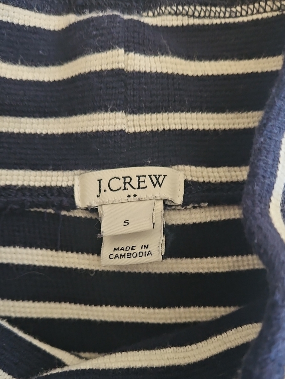 J. Crew Navy and White Striped Top - Picture 5 of 11